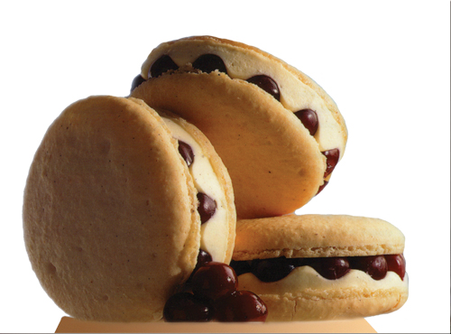 macarons con griottines